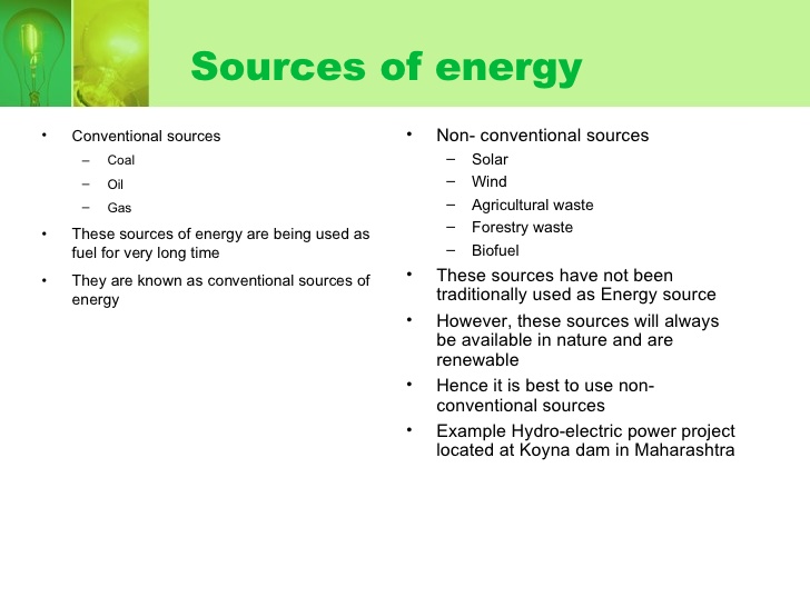 non conventional energy sources notes pdf
